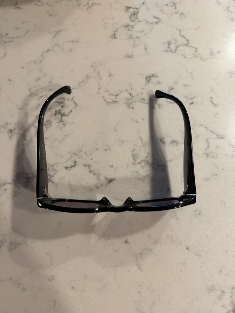 CHANEL Black Oval Sunglasses with Gradient Gray Lenses - Picture 6 of 7